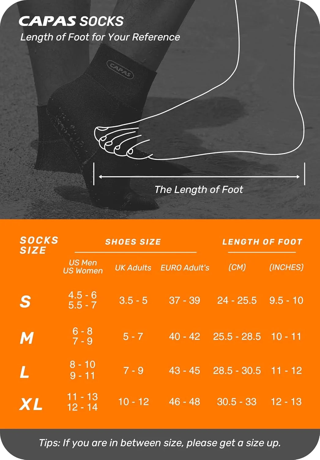 Water Socks 2Mm Neoprene, Sand Proof Beach Volleyball Wetsuit Diving Socks Warm for Men Women (Black, L)